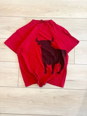 Toro Y2K skater grunge Red Bull Graphic Men’s Short Sleeve summer T-Shirt